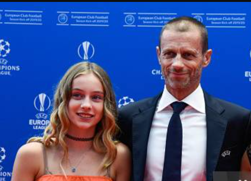 UEFA President Aleksander Čeferin Daughter Petra Čeferin UEFA President Aleksander Čeferin Daughter Petra Čeferin